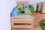 Kinderbett / Jugendbett Kiefer massiv Vollholz natur 72, inkl. Lattenrost - 80 x 200 cm (B x L)