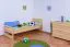 Kinderbett / Jugendbett Kiefer massiv Vollholz natur 72, inkl. Lattenrost - 80 x 200 cm (B x L)