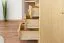 Schreibtisch Kiefer massiv Vollholz natur Junco 186 - Abmessungen: 75 x 138 x 83 cm (H x B x T)
