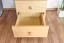 Schreibtisch Kiefer massiv Vollholz natur Junco 186 - Abmessungen: 75 x 138 x 83 cm (H x B x T)