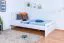 Jugendbett "Easy Premium Line" K8 inkl.1 Abdeckblende, 120 x 200 cm Buche Vollholz massiv weiß lackiert