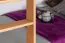 Etagenbett für Erwachsene "Easy Premium Line" K18/n, Kopfteil mit Löchern, Buche Vollholz massiv Natur - 90 x 200 cm, (L x B) teilbar