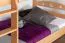 Stockbett für Erwachsene "Easy Premium Line" K18/n, Kopfteil mit Löchern, Buche Vollholz massiv Natur - 90 x 200 cm, (L x B) teilbar