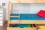 Etagenbett / Stockbett "Easy Premium Line" K20/n inkl. 2 Schubladen und 2 Abdeckblenden, Kopf- und Fußteil gerade, Buche Vollholz massiv Natur - Liegefläche: 90 x 200 cm, teilbar