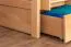Etagenbett / Stockbett "Easy Premium Line" K20/n inkl. 2 Schubladen und 2 Abdeckblenden, Kopf- und Fußteil gerade, Buche Vollholz massiv Natur - Liegefläche: 90 x 200 cm, teilbar