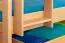 Etagenbett / Stockbett "Easy Premium Line" K20/n inkl. 2 Schubladen und 2 Abdeckblenden, Kopf- und Fußteil gerade, Buche Vollholz massiv Natur - Liegefläche: 90 x 200 cm, teilbar