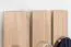 Garderobe Ainsa 02, Farbe: Eiche Braun - 209 x 50 x 37 cm (H x B x T)
