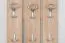 Garderobe Ainsa 02, Farbe: Eiche Braun - 209 x 50 x 37 cm (H x B x T)