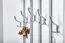Garderobe Kiefer massiv Vollholz Weiß Junco 341 – Abmessungen: 150 x 60 x 33 cm (H x B x T)