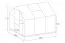 Gewächshaus Safran 02, Abmessungen: 185 x 184 x 203 cm (L x B x H), Farbe: Silber