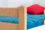 Hochbett "Easy Premium Line" K23/n, Buche Vollholz massiv Natur lackiert, teilbar - Liegefläche: 120 x 200 cm