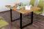 Esstisch Wooden Nature 411 Eiche massiv geölt, Tischplatte rustikal - 140 x 90 cm (B x T)