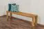 Bank Wooden Nature 132 Eiche massiv - 180 x 33 cm (L x B)