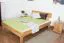 Futonbett / Massivholzbett Wooden Nature 03 Eiche geölt - Liegefläche 140 x 200 cm (B x L)