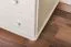 Kommode Kiefer massiv Vollholz weiß lackiert Junco 140 – Abmessung 123 x 80 x 42 cm