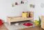 Kinderbett / Jugendbett Buche massiv Vollholz natur 109, inkl. Lattenrost - 80 x 200 cm (B x L)