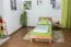 Jugendbett Wooden Nature 02 Kernbuche massiv geölt - Liegefläche 90 x 200 cm (B x L)