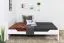 Einzelbett / Gästebett "Easy Premium Line" K5, 140 x 200 cm Buche Vollholz massiv weiß lackiert