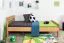 Jugendbett / Kinderbett "Easy Premium Line" K6, 120 x 200 cm Buche Vollholz massiv Natur