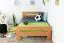 Jugendbett / Kinderbett "Easy Premium Line" K6, 120 x 200 cm Buche Vollholz massiv Natur