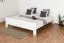 Doppelbett "Easy Premium Line" K6, 200 x 200 cm Buche Vollholz massiv weiß lackiert