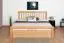 Doppelbett "Easy Premium Line" K8/1 inkl. 1 Abdeckblende, 180 x 200 cm Buche Vollholz massiv Natur
