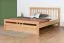 Jugendbett "Easy Premium Line" K8/1 inkl. 1 Abdeckblende, 180 x 200 cm Buche Vollholz massiv Natur