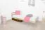 Schublade für Bett - Kiefer Vollholz massiv Eichefarben 001 - Abmessung 18,50 x 97,50 x 57 cm (H x B x T)