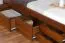 Jugendbett / Funktionsbett Kiefer massiv Vollholz Eichefarben Rustikal 94, inkl. Lattenrost - 90 x 200 cm (B x L)