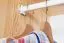 Kleiderschrank Massivholz natur 008 - Abmessung 190 x 80 x 60 cm (H x B x T)