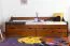 Jugendbett / Funktionsbett Kiefer massiv Vollholz Eichefarben Rustikal 94, inkl. Lattenrost - 90 x 200 cm (B x L)