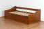 Jugendbett / Funktionsbett Kiefer massiv Vollholz Eichefarben Rustikal 94, inkl. Lattenrost - 90 x 200 cm (B x L)