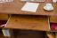 Schreibtisch Kiefer massiv Vollholz Eichefarben 004 - Abmessung 74 x 136 x 55 cm (H x B x T)