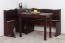 Tisch Kiefer massiv Vollholz Walnussfarben Junco 226C (eckig) - 100 x 50 cm (L x B)