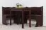 Tisch Kiefer massiv Vollholz Walnussfarben Junco 226C (eckig) - 100 x 50 cm (L x B)