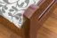 Kinderbett / Jugendbett "Easy Premium Line" K1/2n, Buche Vollholz massiv dunkelbraun lackiert - Liegefläche: 90 x 190 cm