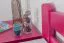 Jugendbett "Easy Premium Line" K4, 120 x 200 cm Buche Vollholz massiv rosa lackiert