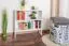 Regal "Easy Möbel" S06, Buche Vollholz massiv Weiß lackiert - 69 x 74 x 20 cm (H x B x T)