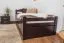 Kinderbett / Jugendbett "Easy Premium Line" K1/2h inkl. 2. Liegeplatz und 2 Abdeckblenden, 90 x 200 cm Buche Vollholz massiv schokobraun lackiert