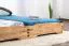 Einzelbett / Stapelbett Wooden Nature 424, Eiche massiv Natur geölt - 90 x 200 cm (B x L)