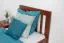 Kinderbett / Jugendbett "Easy Premium Line" K8, Buche Vollholz massiv kirschrot lackiert - Liegefläche: 90 x 200 cm