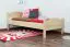 Kinderbett / Jugendbett Buche massiv Vollholz natur 113, inkl. Lattenrost - 90 x 200 cm (B x L)