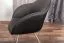 Moderner Stuhl Maridi 103 für Esszimmer, Schwarz, 88 x 61 x 56 cm, Stoffbezug und Kunstleder, originelles Design, stilvolle Rautensteppung an der Außenseite