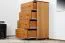 Kommode Kiefer massiv Vollholz Erlefarben Junco 145 - Abmessung 100 x 60 x 42 cm (H x B x T)