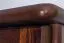Kleiderschrank Kiefer Vollholz massiv Nussfarben 006 - Abmessung 190 x 80 x 60 cm (H x B x T)