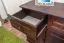 Kommode Kiefer massiv Vollholz Nussfarben 009 - Abmessung 100 x 150 x 45 cm (H x B x T)