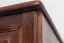 Kleiderschrank Kiefer Vollholz massiv Nussfarben 001 - Abmessung 190 x 47 x 60 cm (H x B x T)