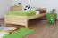 Kinderbett / Jugendbett Kiefer massiv Vollholz natur 78, inkl. Lattenrost - 100 x 200 cm (B x L)