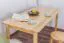 Tisch Kiefer massiv Vollholz natur 001 (eckig) - Abmessung 150 x 75 cm (B x T)