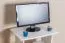 TV-Unterschrank Kiefer massiv Vollholz weiß lackiert Junco 206 - Abmessung 60 x 60 x 45 cm